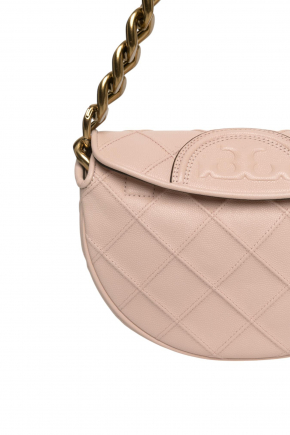 Mini Fleming Soft Polished-Grain Crescent Bag 鏈條袋/斜揹袋