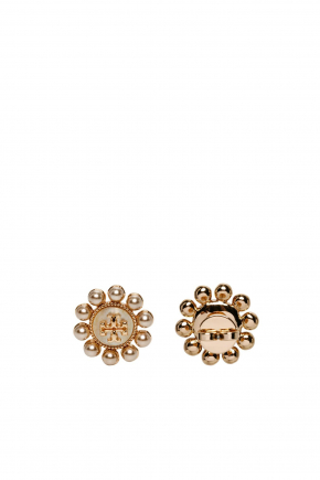 Kira Pearl Flower Stud 針式耳環