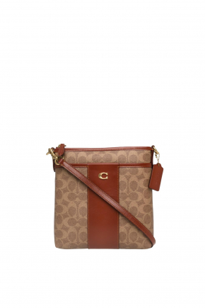 Kitt Messenger In Colorblock Signature Canvas Crossbody Bag
