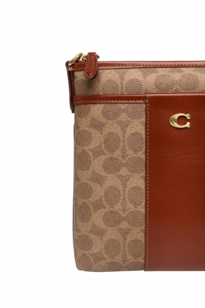 Kitt Messenger In Colorblock Signature Canvas Crossbody Bag