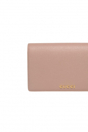 Chain Wallet With Gucci Script Chain wallet