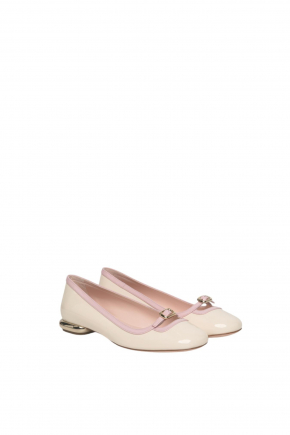 Viv' Podium Ballerinas In Patent Leather 平底鞋