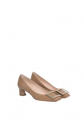 Trompette Metal Buckle In Patent Leather 密頭高跟鞋