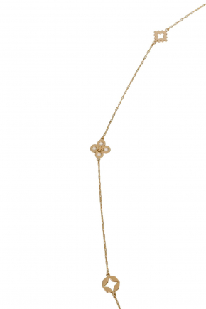 Kira Clover Long Necklace 頸鏈
