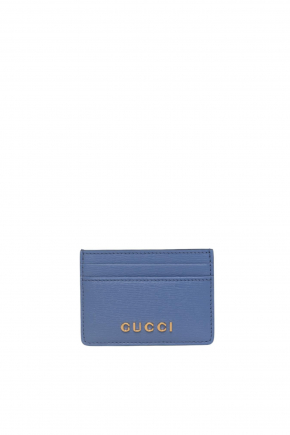 With Gucci Script Card Holder