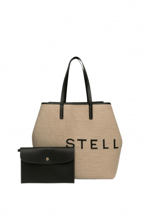 Logo Canvas Beach Tote Bag