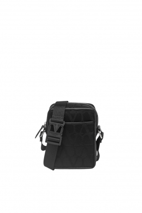 Small Black Iconographe Nylon Crossbody Bag/shoulder Bag