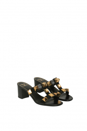 Flat Roman Stud Calfskin Slide 涼鞋