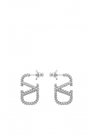 Vlogo Signature Metal Earring 环形耳环