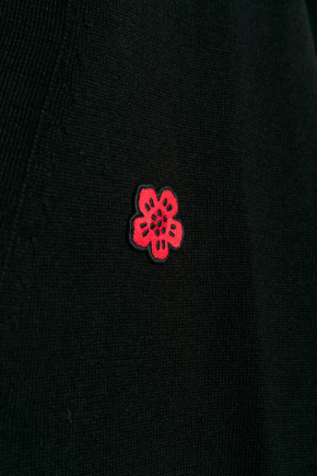 Boke Flower' Embroidered Vneck In Wool 开襟毛衣