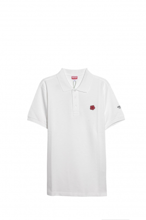 Boke Flower' Embroidered Slim In Cotton Polo衫