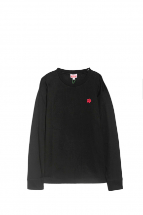 Boke Flower Embroidered Long Sleeve T恤