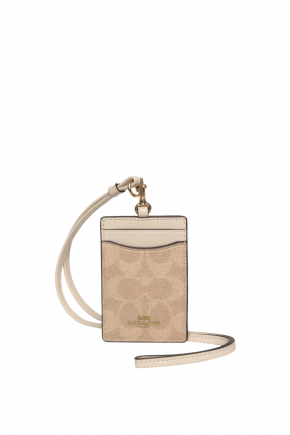 Coated Canvas Badge Holder/card Holder