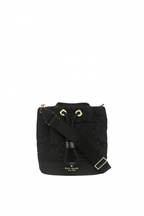 Spade Flower Quilted Fabric Bucket Bag/crossbody Bag