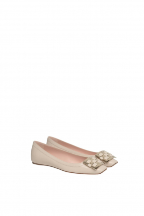 Trompette Ballerinas In Leather 平底鞋