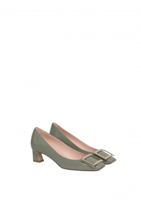 Trompette Metal Buckle In Patent Leather 密頭高跟鞋