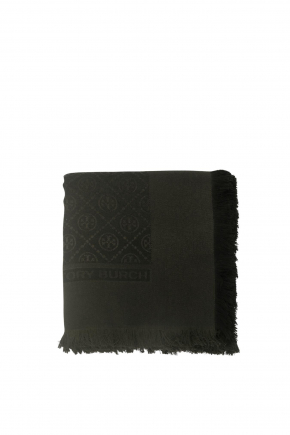 T Monogram Jacquard Traveler 圍巾