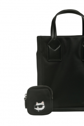 Ikon Nylon Small Square Tote Bag