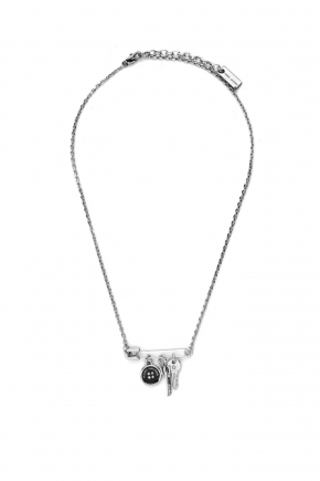 Button Charm Necklace