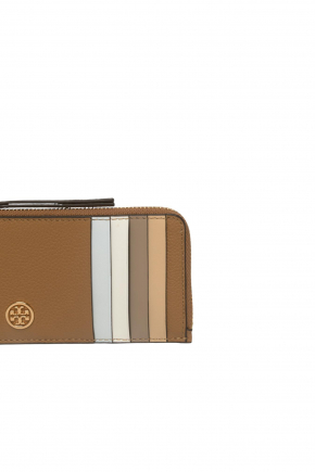 Robinson Pebbled Top-Zip Card Holder/coin Purse
