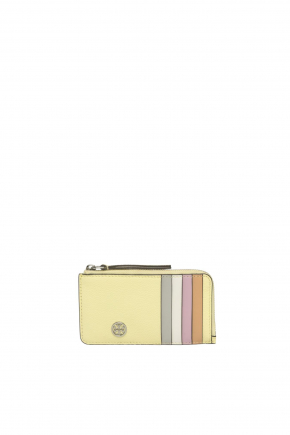 Robinson Pebbled Top-Zip Card Holder/coin Purse