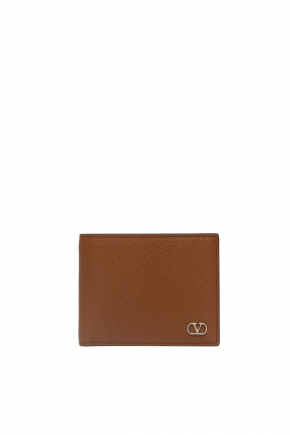 Vlogo Signature Grainy Calfskin Wallet