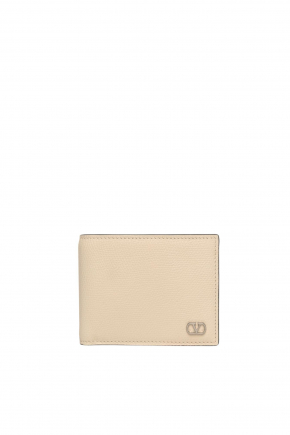 Vlogo Signature Grainy Calfskin Wallet