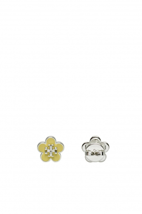 Kira Enamel Flower Stud Earrings