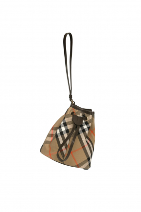 Check Drawstring  Pouch