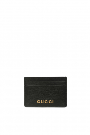 With Gucci Script Card Holder