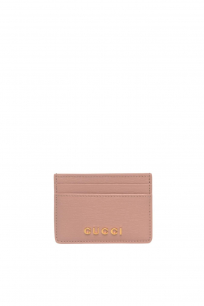 With Gucci Script Card Holder