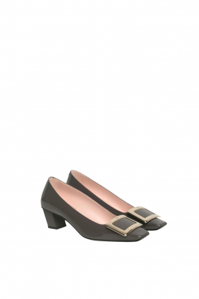 Belle Vivier Metal Buckle In Patent Leather 密頭高跟鞋