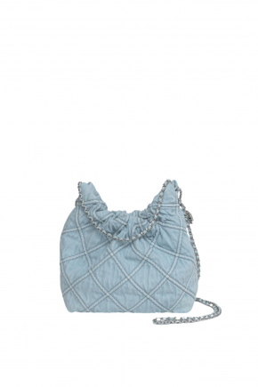 Mini Fleming Soft Denim Hobo Bag 鏈條袋/斜揹袋