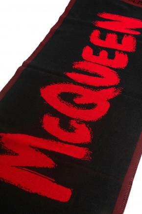 Oversize Mcqueen Graffiti 圍巾