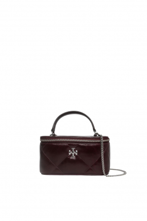 Kira Diamond Quilt Distressed Vanity Case Chain Bag/crossbody Bag
