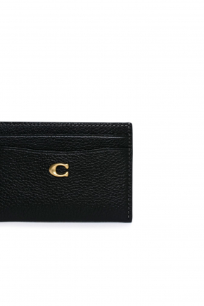 Polished Pebble Leather Card Holder