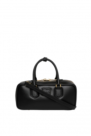 Calfskin Leather Crossbody Bag/top Handle