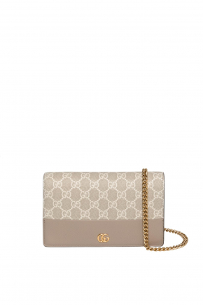 Gg Marmont Bi-Color Wallet On Chain 链条包/斜背包