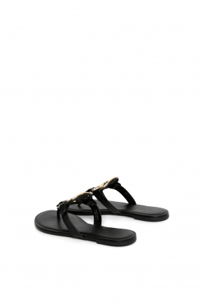 Calfskin Leather Flip Flops/sandals