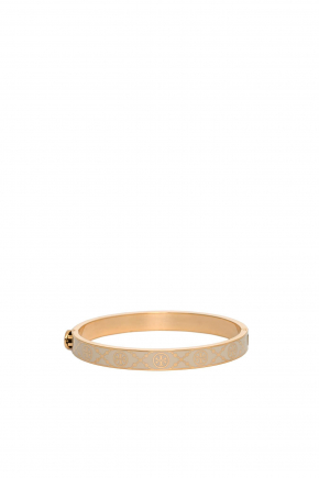 T Monogram Hinge Bracelet Bangle