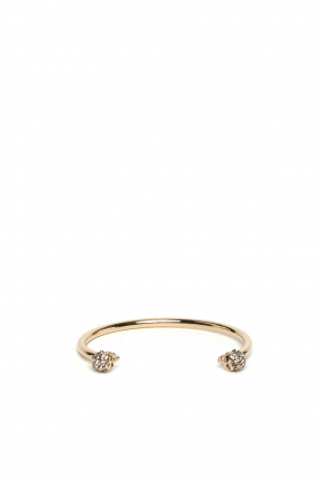 Thin Jewelled Twin Skull Bracelet 手鈪