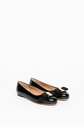 Patent Calfskin Leather Flats