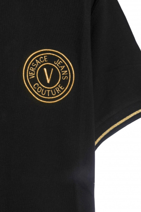 Embroidered V-Emblem Polo衫