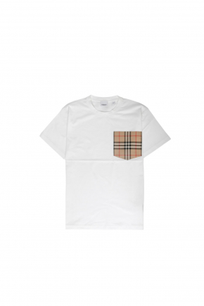 Check Pocket Cotton T恤