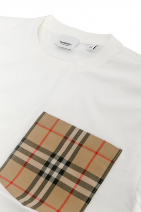 Check Pocket Cotton T恤