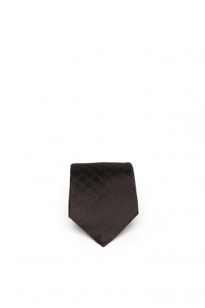 Gg Pattern Silk Tie