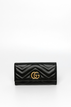 Matelasse Chevron Leather Wallet