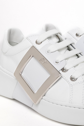Viv' Skate Metal Buckle In Soft Leather Sneakers
