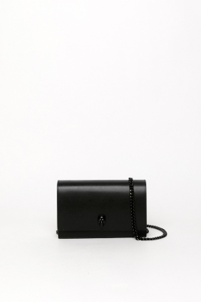 Calfskin Leather Chain Bag/crossbody Bag