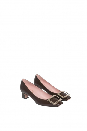 Trompette Metal Buckle In Patent Leather 密頭高跟鞋